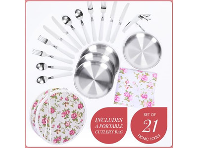 Cesta de Picnic de Bambú con Mesa Mini de Red Cestas Llenas para Manualidades Lindas