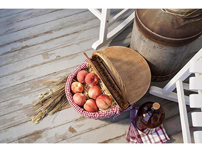 Pedir una Cesta de Picnic de Caña Aislada Conjunto de Mochila para Picnic