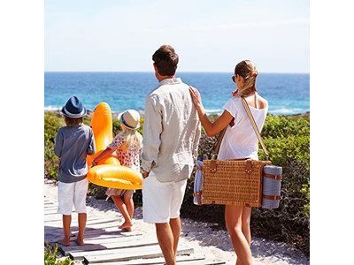 Cesta de Picnic para 2 Cestas de Camping Vietnam Portátil Hielo Mimbre Picnics Café