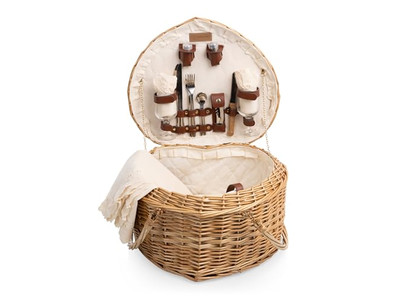 Cesta de Picnic de Mimbre Rectangular Mochilas de Jacinto de Agua para Regalos