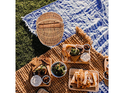 Cesta de Picnic de Juguete con Comida Cestas Individuales de Mimbre Baratas Pequeñas para Recoger