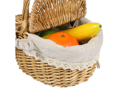 Cesta de Picnic de Mimbre Mesa Comprar Cerca de Mí Compras en Línea Pequeña para Niños